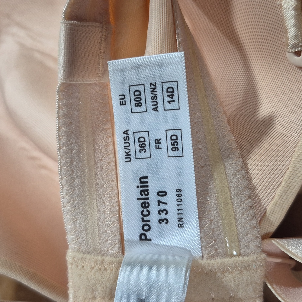 36D Panache SuperBra 3370 Porcelain Moulded‎ Strapless Underwire Bra Nude - Picture 6 of 6